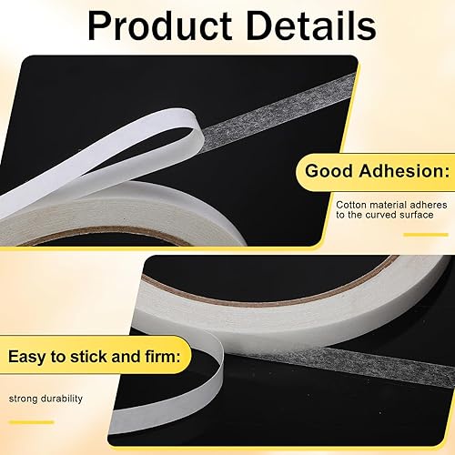 Miniatura 4 de 20 rollos de cinta de doble cara para manualidades, cinta adhesiva extraíble de doble cara para hacer tarjetas, manualidades, oficina, escuela,