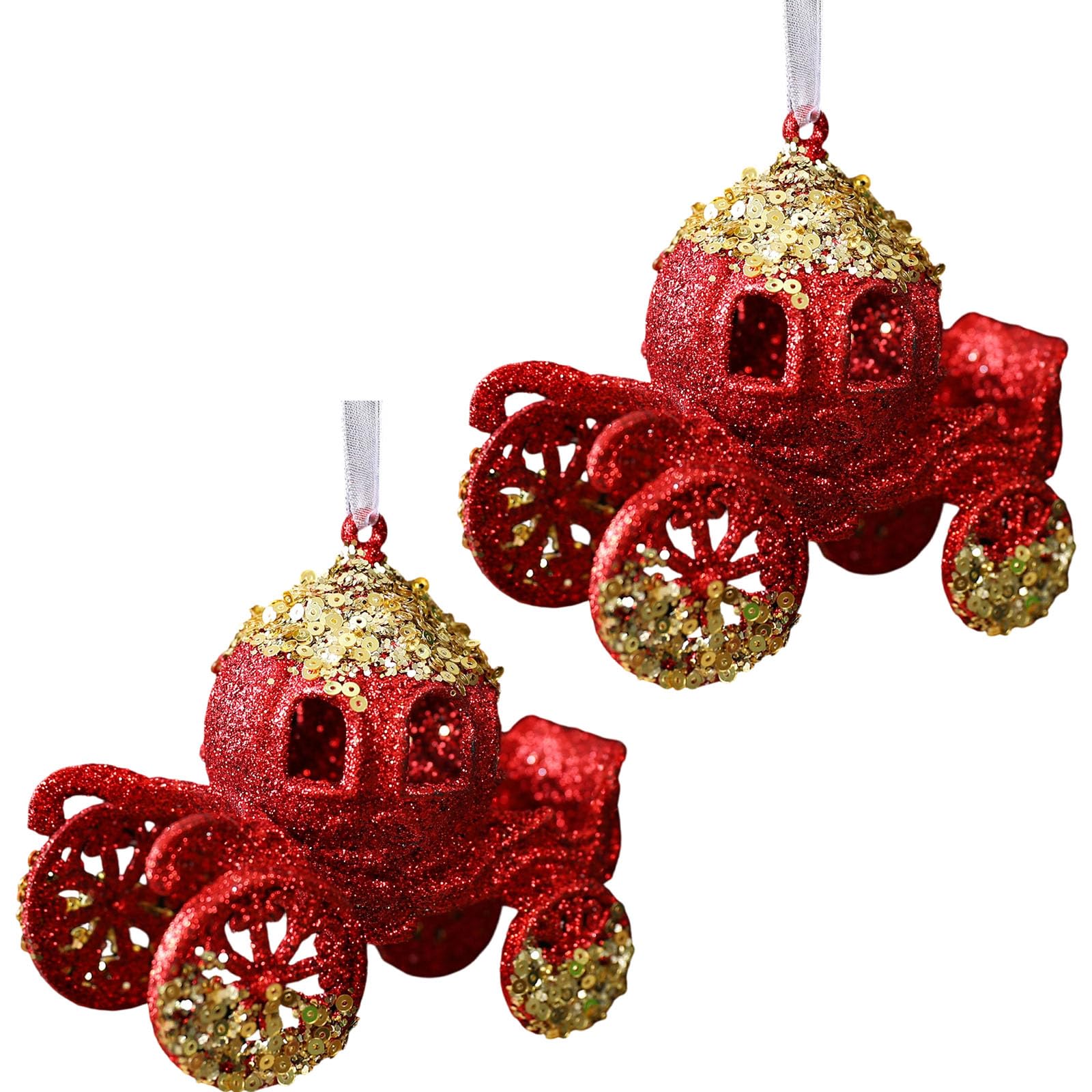 carotoe Lightweighted Christmas Tree Hanging Ornament Shatterproof Vintaged Home Decoration Acrylic Christmas Tree Decorations