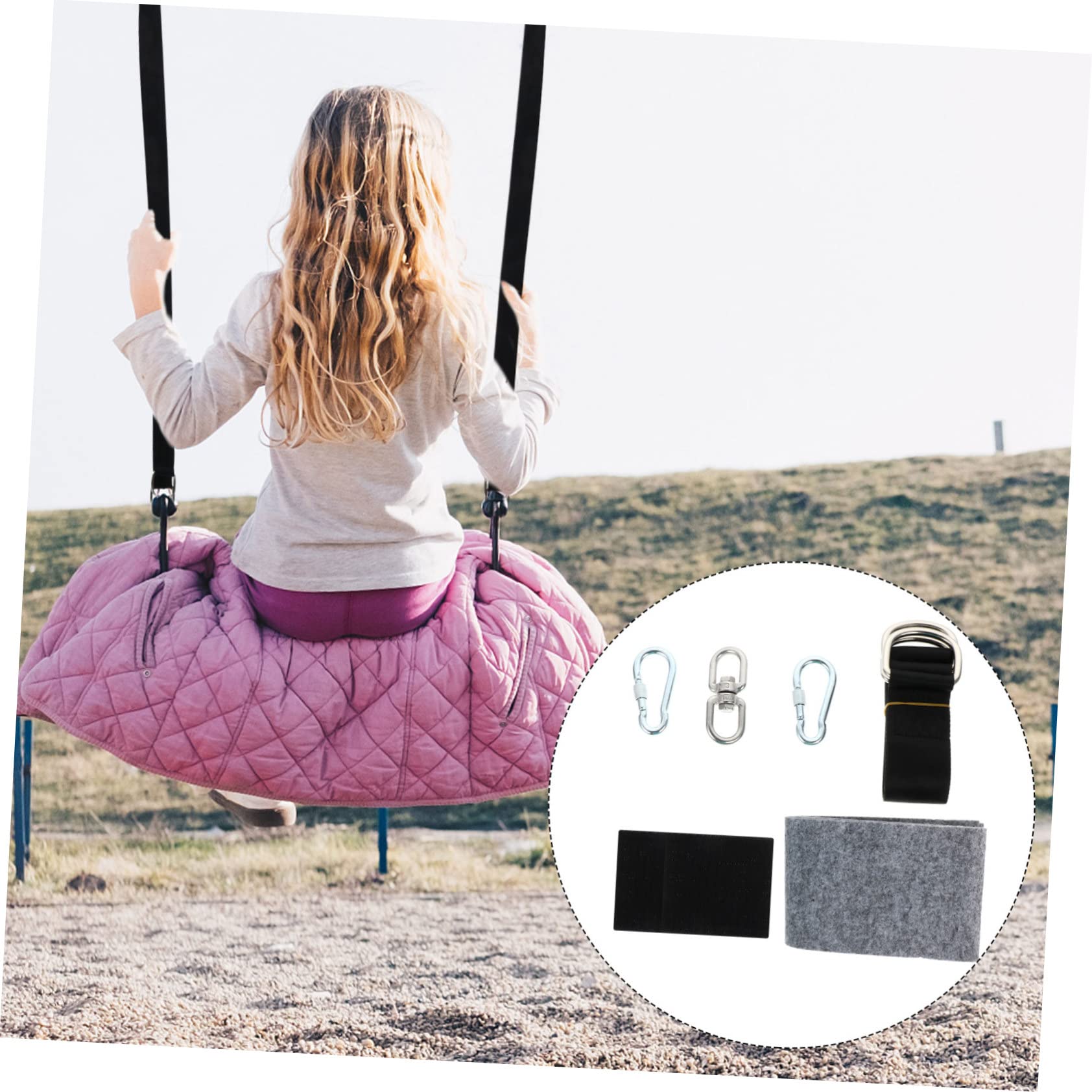 Abaodam Sangle De Suspension pour Hamac De Camping Kit Complet pour Balançoire Corde Polyester Robuste Et Facile à Installer Transporter
