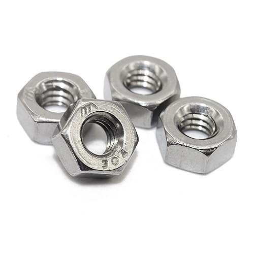 Miniatura 13 de Fullerkreg Tuerca hexagonal con acabado de acero inoxidable 1/2-13, tuerca de acero inoxidable 304 (10 piezas)