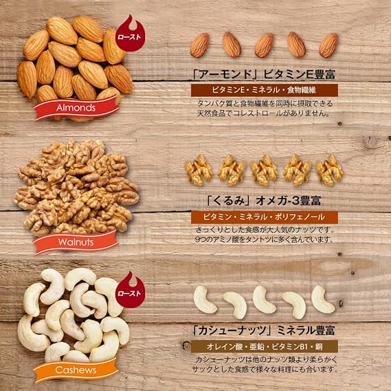 小分け3種ミックスナッツ 1kg25g×40袋 アーモンド カシューナッツ くるみ 産地直輸入 箱入り 小分け 小袋 個包装 食べきり 食塩不使用 添加物不使用 植物油不使用