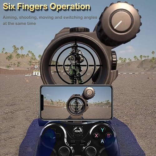 Miniatura 2 de Controlador de juegos Android, función de mapeo de teclas, controlador inalámbrico para juegos para PUBG Mobile, Call of Duty Mobile, teléfono