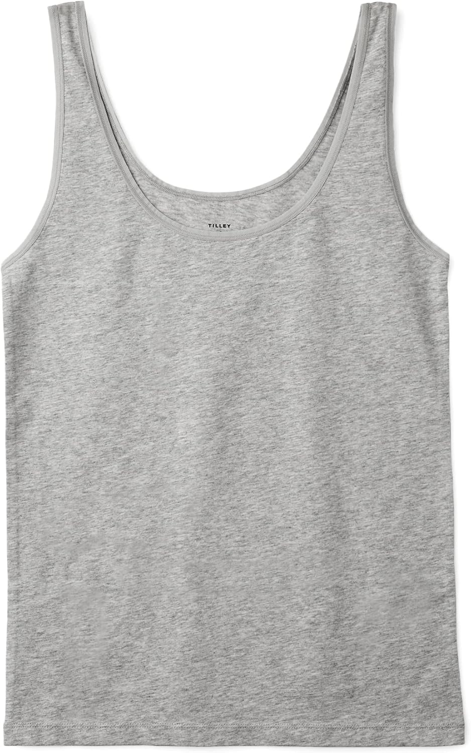 Tilley Women's Organic Cotton Scoop Neck Tank Top – Lightweight Soft Sleeveless Shirt for Layering, Travel & Everyday Comfort