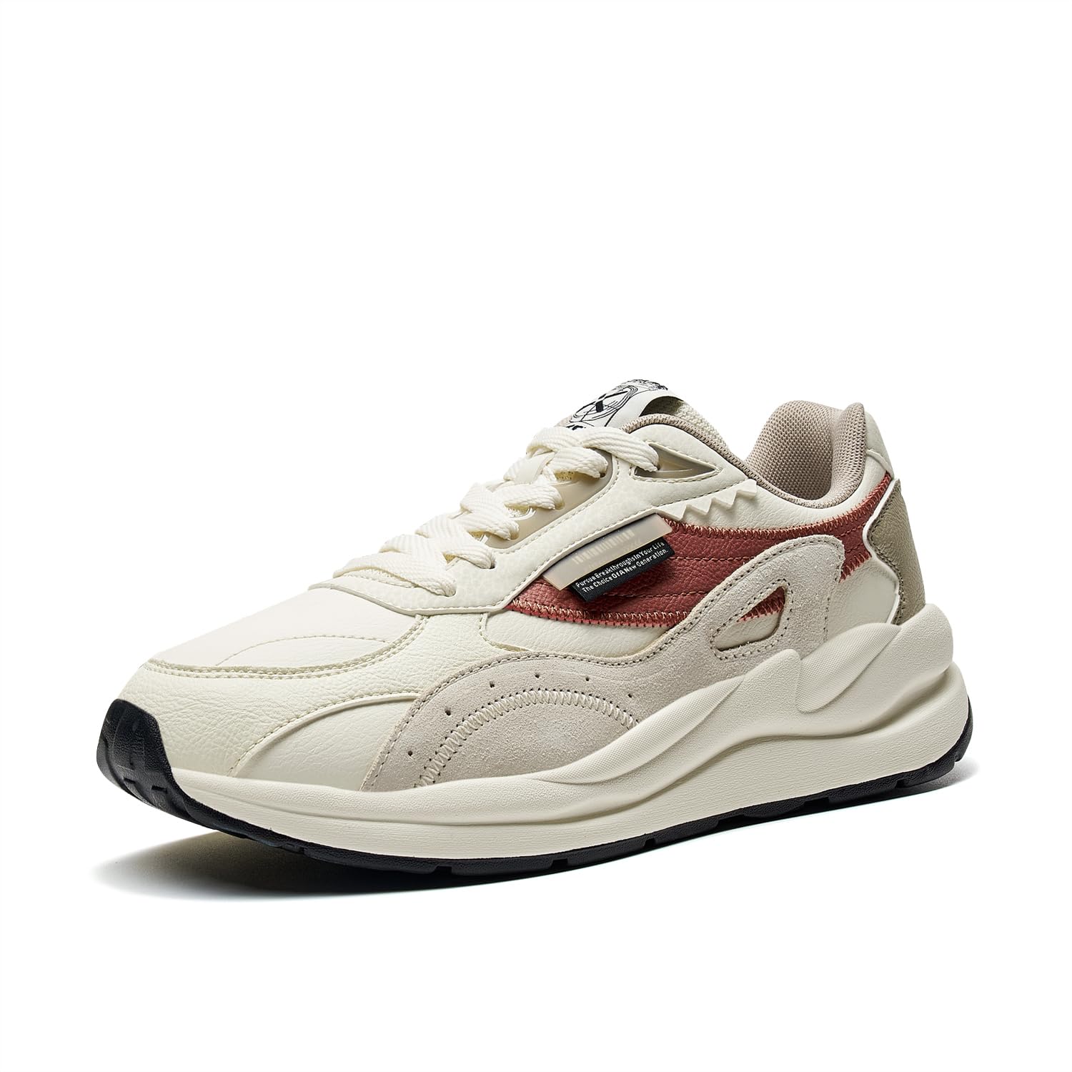 XTEP Mens Sneaker Shoes with Retro Casual Lightweight Lace-Up Low-Top Silp Resistance for Sport Red (B0D49B6Y4G) Amazon Price History, Amazon Price Tracker