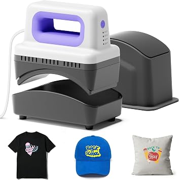 LIKCUT Hat Press SZ01, Lightweight Hat Press Heat Machine for Caps with 4 Heating Levels, 10min Auto-Off, for Vinyl, Sublimation, Heat Transfer Projects | 4 Heating Levels, 10min Auto-Off, Lightweight & Portable, Intelligent Memory,Suitable for All Types of Hats,Beginner-Friendly