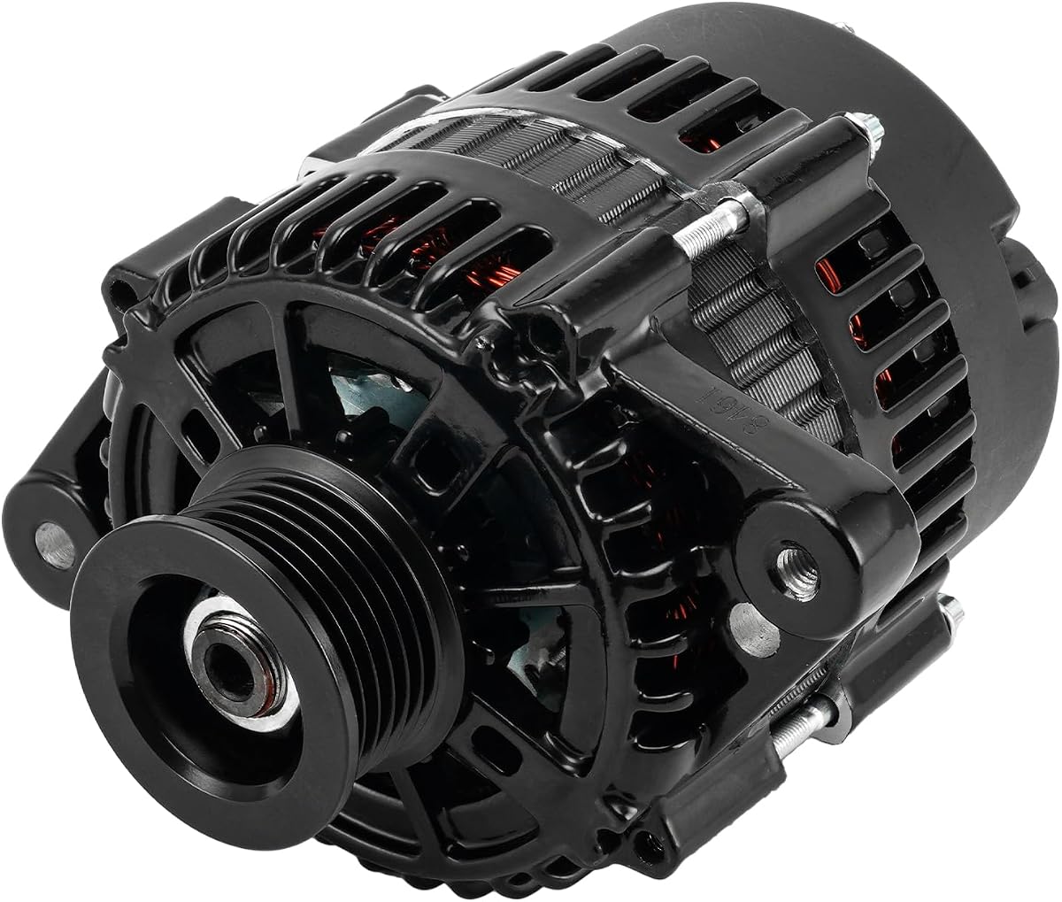 Alternador de haz de antorcha compatible con Mercruiser Modelo 350 MAG MPI, 5.0L Alpha Ski, MX 6.2L MP, 4.3L Alpha, reemplazo automotriz de alto rendimiento para 8461, 19020611, 9-19111, 219290, 863077-1, 863077T