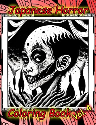 Japanese Horror Vol. 4: Adult Coloring book, inspired by Japanese ...
