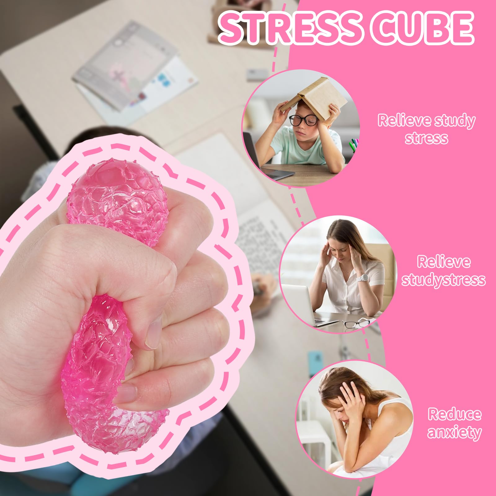 Graphinza Squeeze Toys for Kids 2.36in Stress Relief Balls, Durable & Safe Stress Toys for Boys and Girls Age 3+ - Image 4