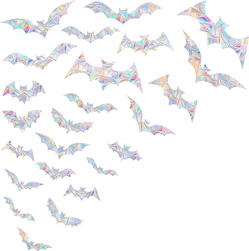 Shawula 39 calcomanías para ventana de flores, calcomanías anticolisión para salvar a los pájaros de colisiones de ventanas, vinilo prismático no