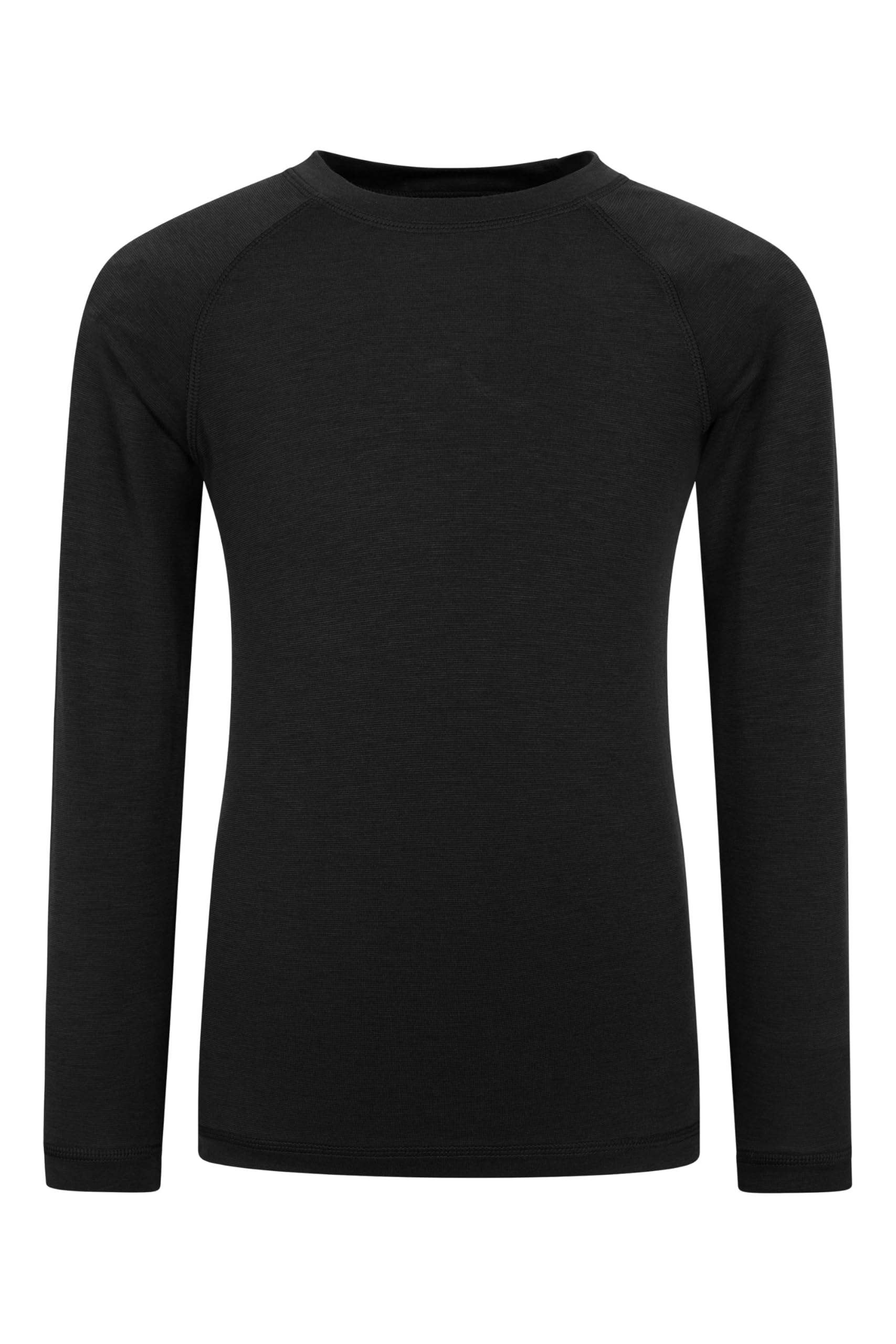 Mountain Warehouse Keep The Heat Kids Isotherm Top - Warm, Boys & Girls Thermal Baselayer - Winter Camping, Outdoors, Travelling & Hiking Black 11-12y