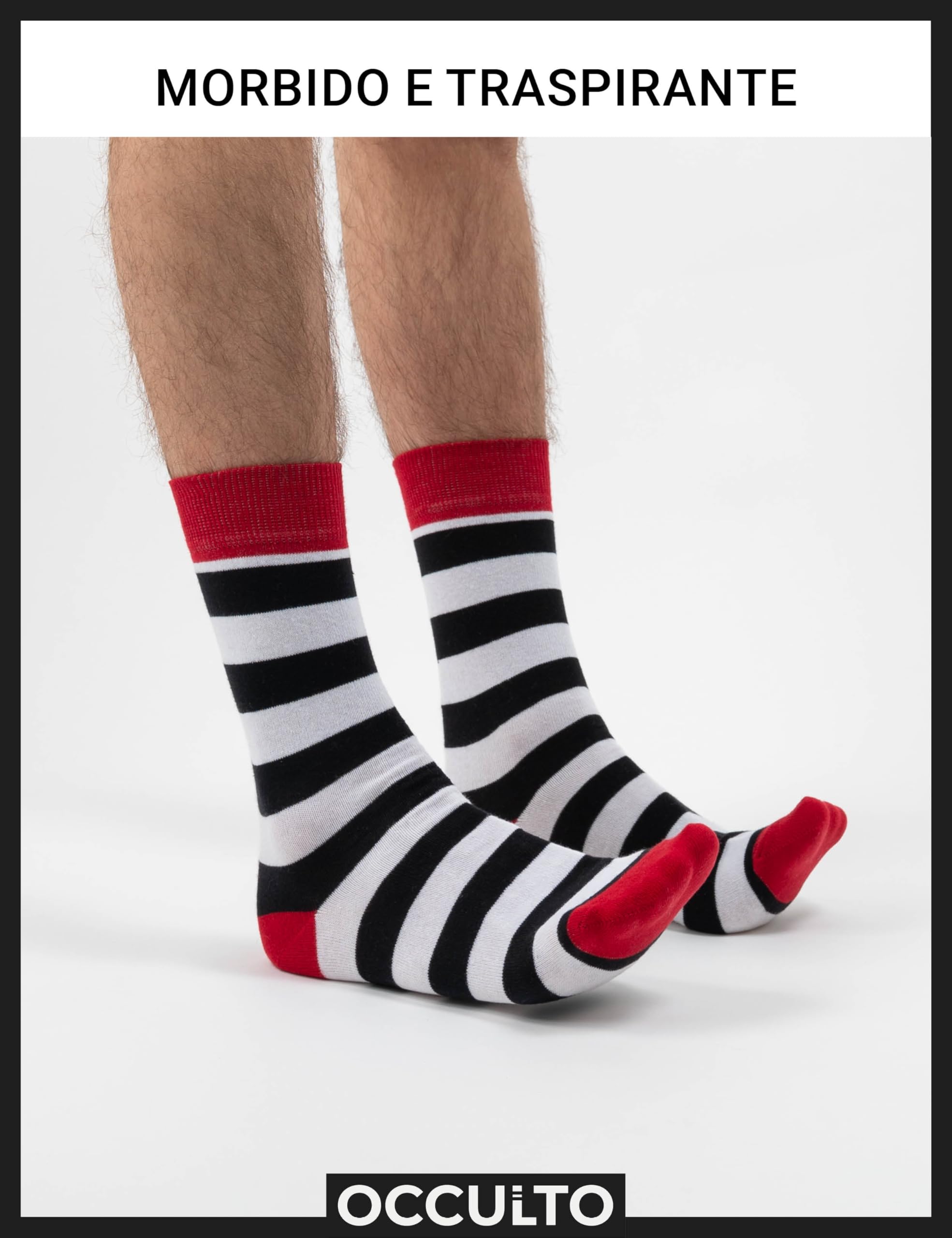 Occulto UOMO CALZE FANTASIA (6 PAIA) in COTONE