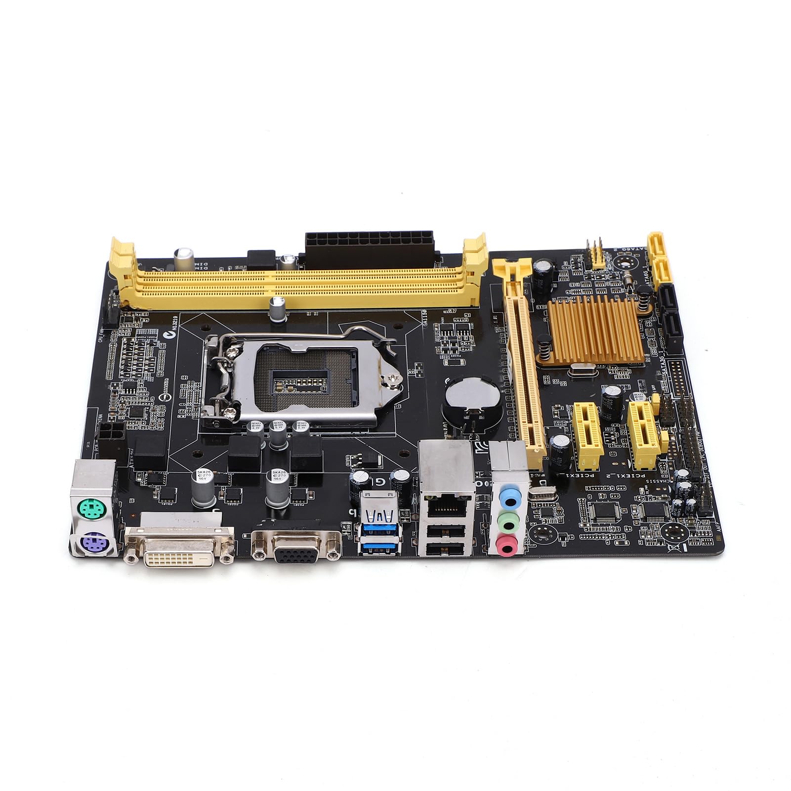 Płyta Główna do Komputera Stacjonarnego, Płyta Systemowa LGA 1150 H81 DDR3 16 GB, łatwa Instalacja, Zasilanie 3-fazowe, 24-pinowe, Plus 4-pinowe, Zasilanie Procesora dla Pr