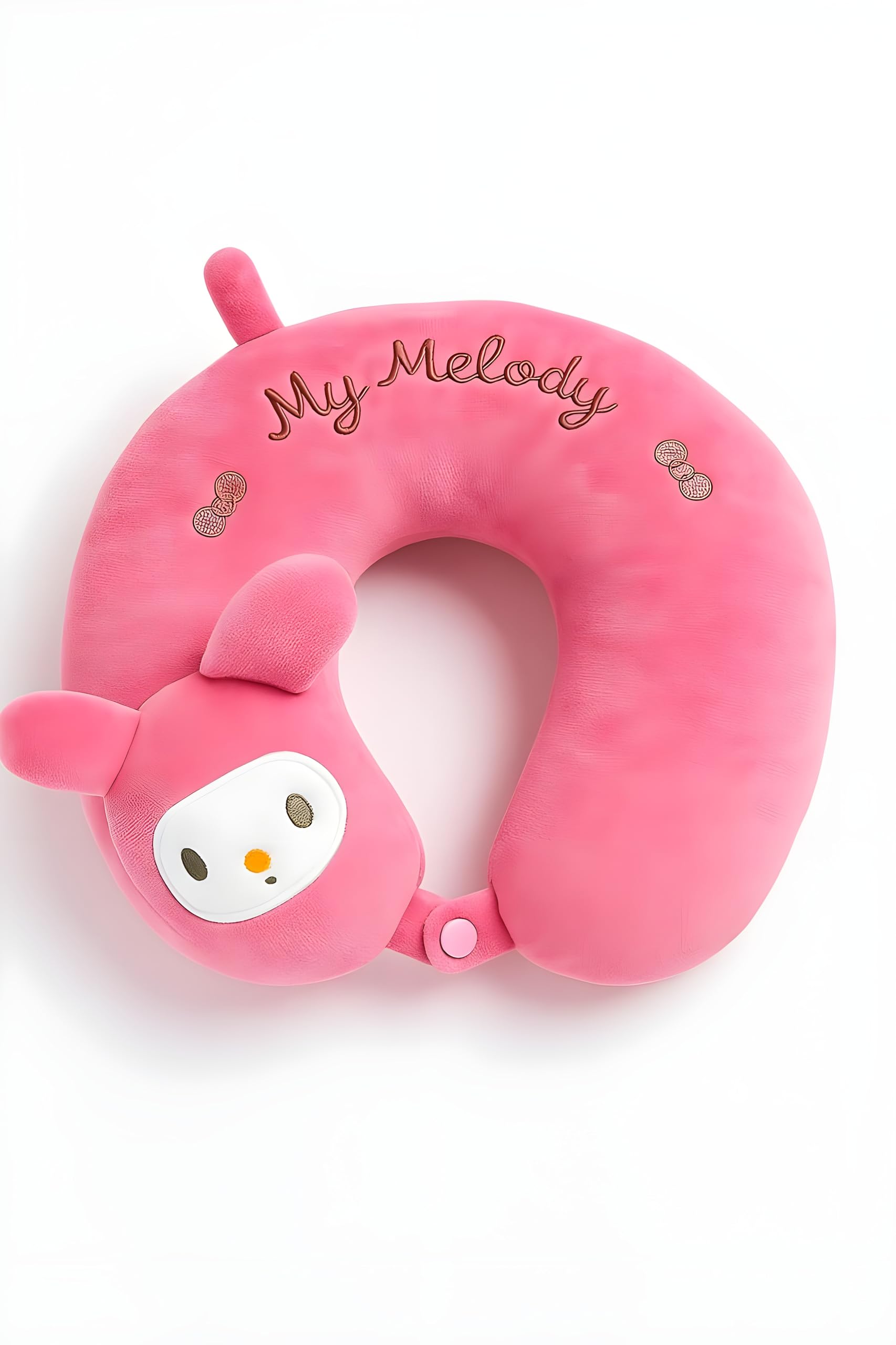 SIVIGE Ultimate Neck Pillow for Kids& Adult/Soft & Comfortable Stuff Animal Hugging Pillow for Airplane Car Flight Head Neck Support Pillow (Pink Cinamam)-image-49