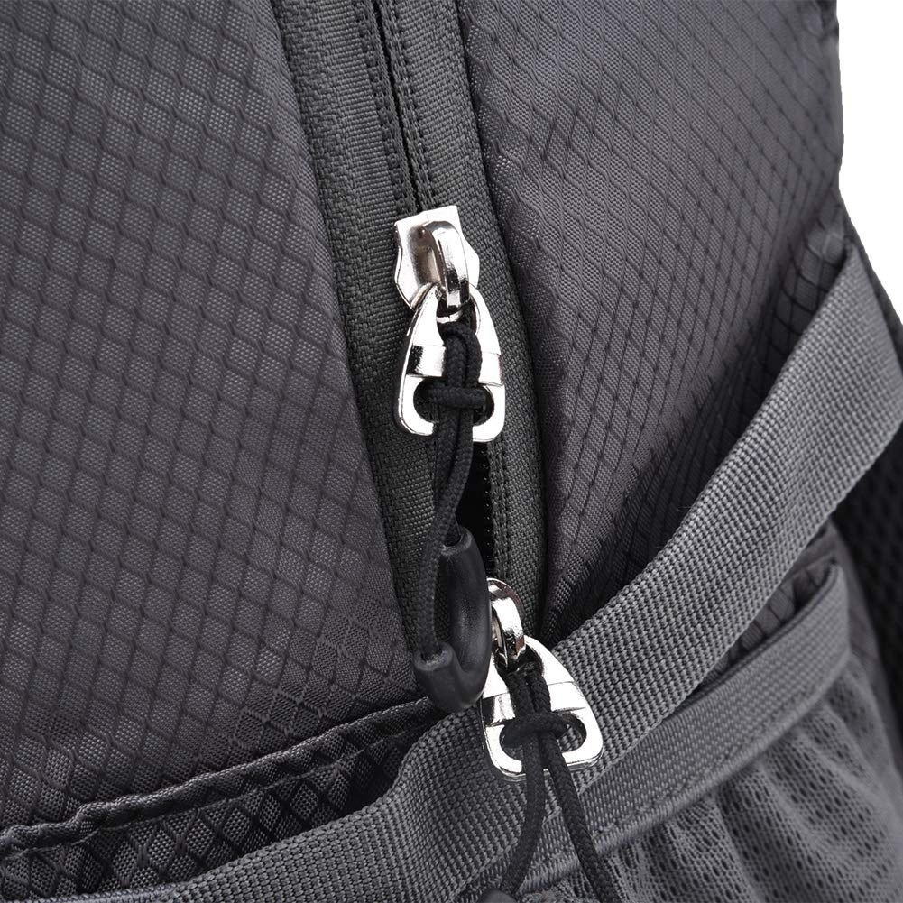 ECE - 816 Zaino da trekking pieghevole per esterno a energia solare, zaino da viaggio e campeggio impermeabile con pannello solare da 6,5 W per smartphone, zaino leggero per uomini