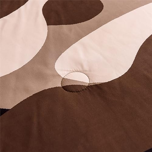 Miniatura 7 de Meeting Story Juego de ropa de cama de camuflaje, juego de edredón tamaño Queen con patrón colorido, 3 piezas, un edredón y dos fundas de almohada