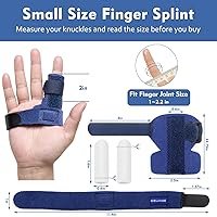 Vista 5 de Férula de dedo de gatillo Pinky, férula de dedo para mujeres, soporte ajustable para aliviar el bloqueo de los dedos, flexión, liberación