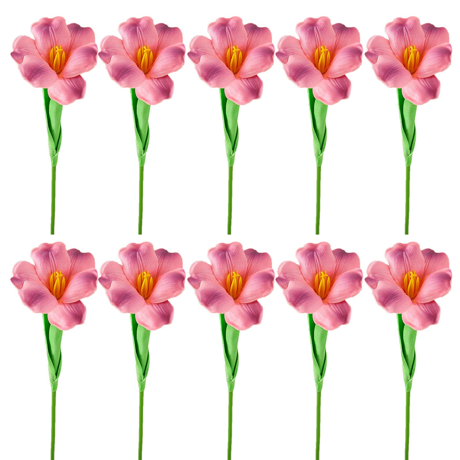 YWLUUOO 10Pcs Artificial Flower Bouquets Simulation Flowers Arrangement for Wedding Party Home Garden Decoration Flower