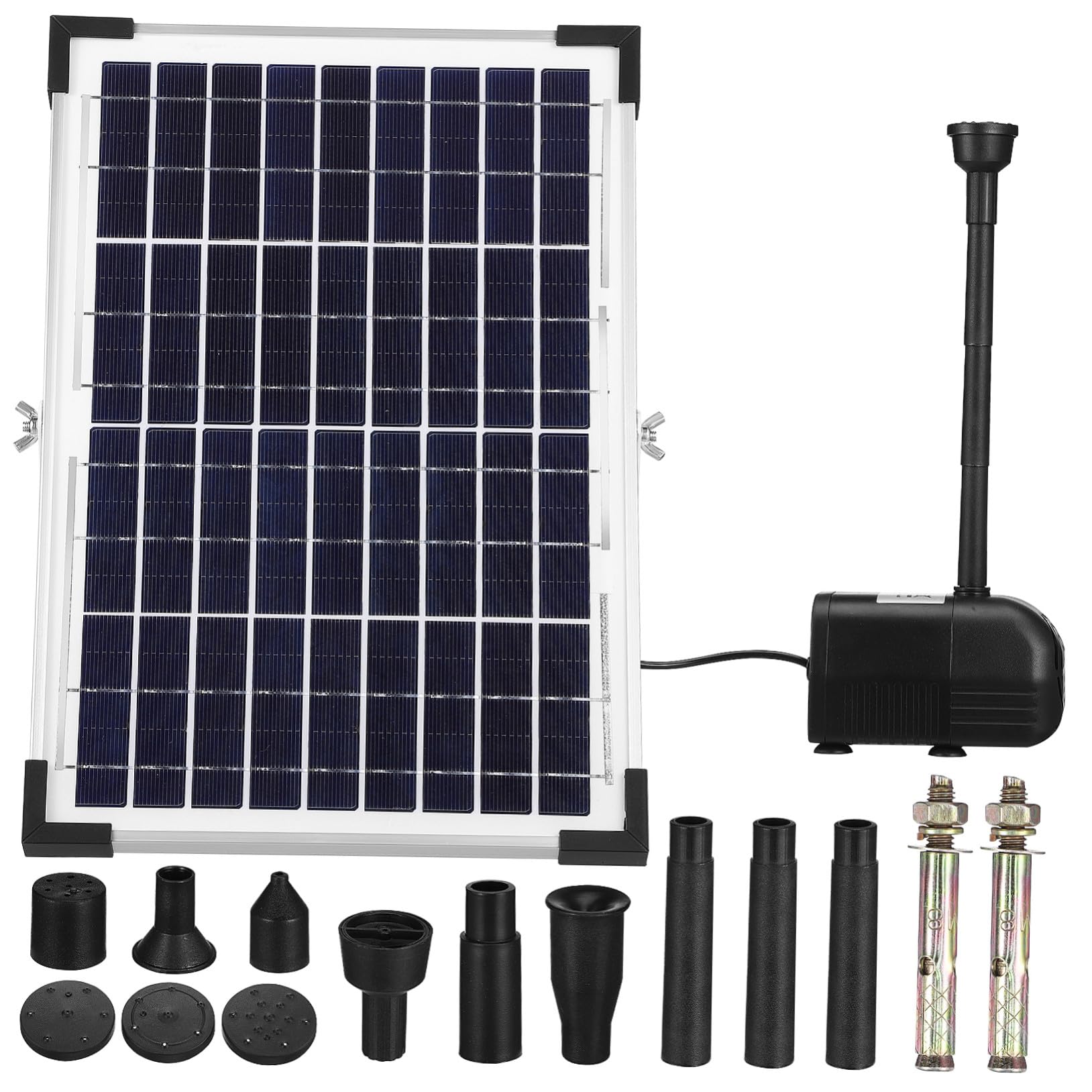 Bomba Solar para Fuente de Agua 17v 12w ABS Negra
