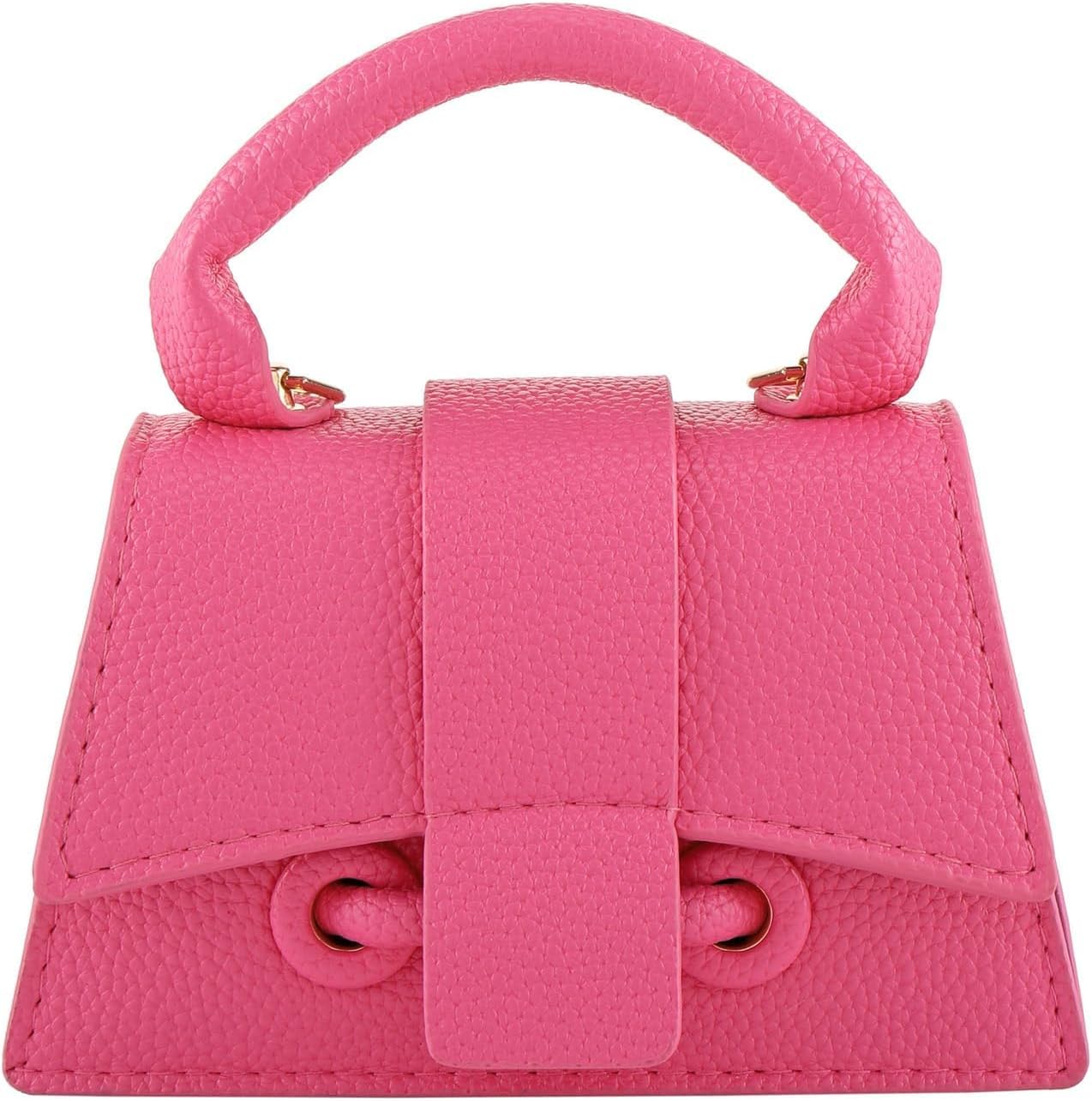 Ayliss Micro Mini Crossbody Handbag Women's Purse Clutch Cute Mini Trendy Bag Top Handle PU Leather Shoulder Bag - Image 7