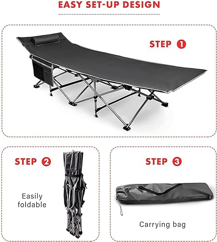 Miniatura 7 de VaygWay Colchón plegable para catre y cuna para acampar al aire libre, suave, cómodo, ligero, grueso, de algodón, para senderismo, viajes,