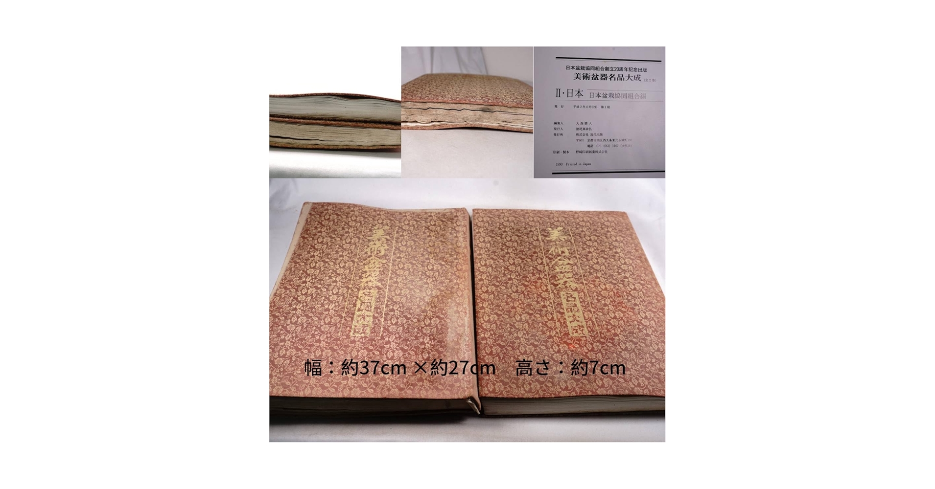 美術盆器名品大成　日本編・中国編　2冊セット 美術盆器名品大成 （全2巻）I、中国編 Ⅱ、日本編 - メルカリ