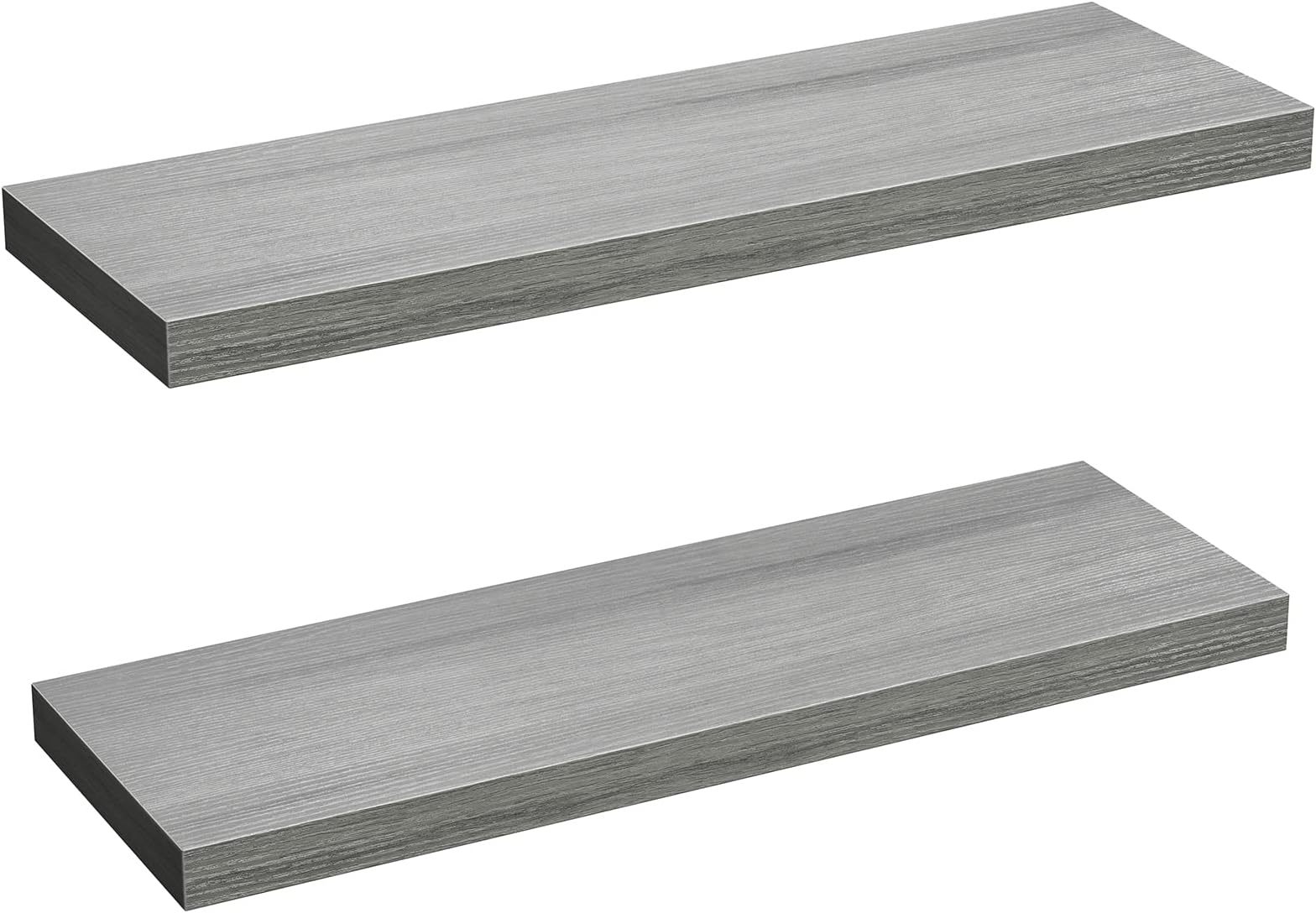 Overstock Designer 24" Floating Wall Shelves, Large Wooden