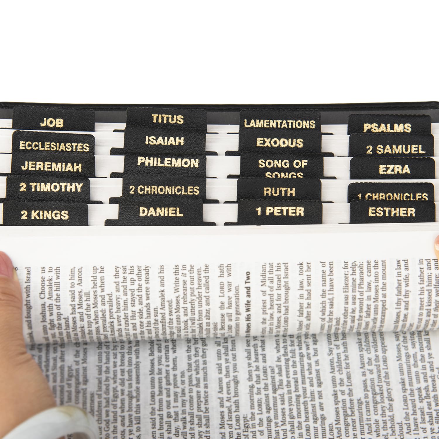 Lot De 75 Onglets Autocollants Pour Bible - Étude Ancien/Nouveau Testament, Couleur Bleue, Laminés