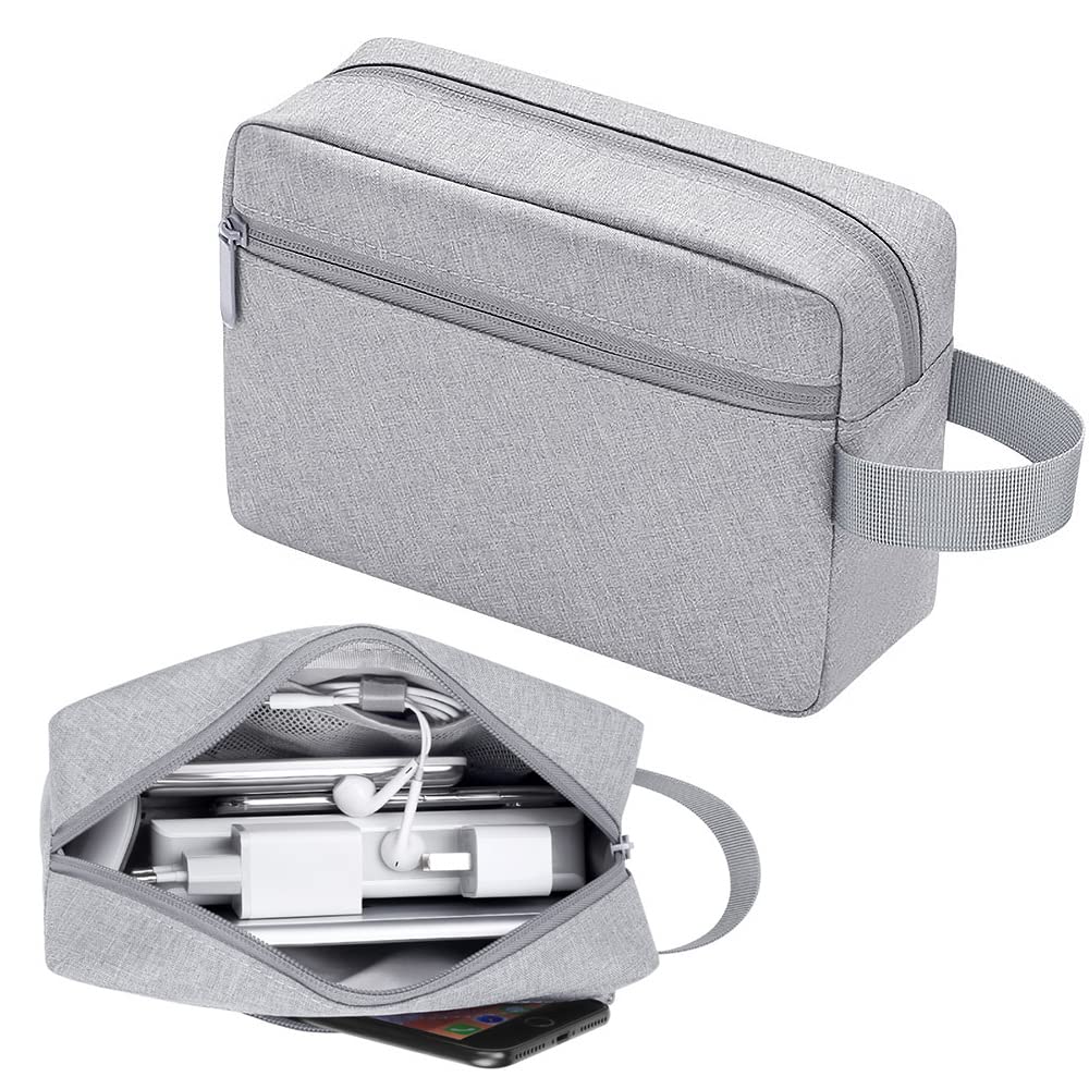 Electronic Organizer, Small Travel Cable Organizer Bag Pouch Portable Electronic Accessories All-in-One Storage Multifunction Case for Cable, Cord, Charger, Hard Drive, Earphone, USB, SD Card