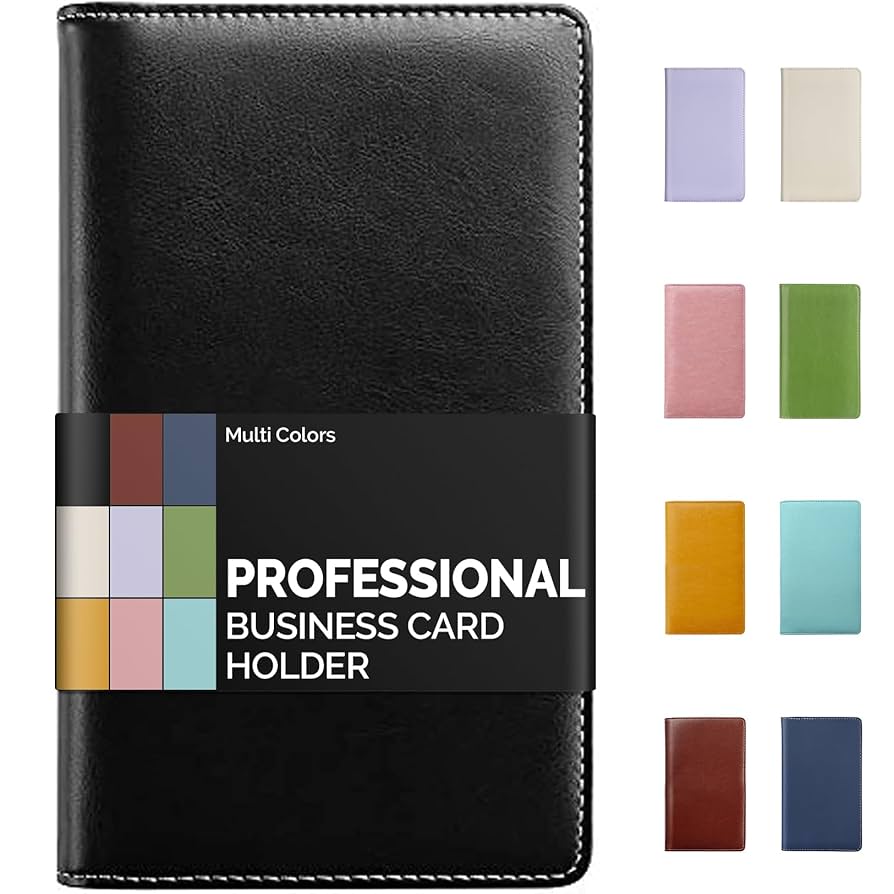 Amazon.com : Sooez Leather Professional Business Card Book