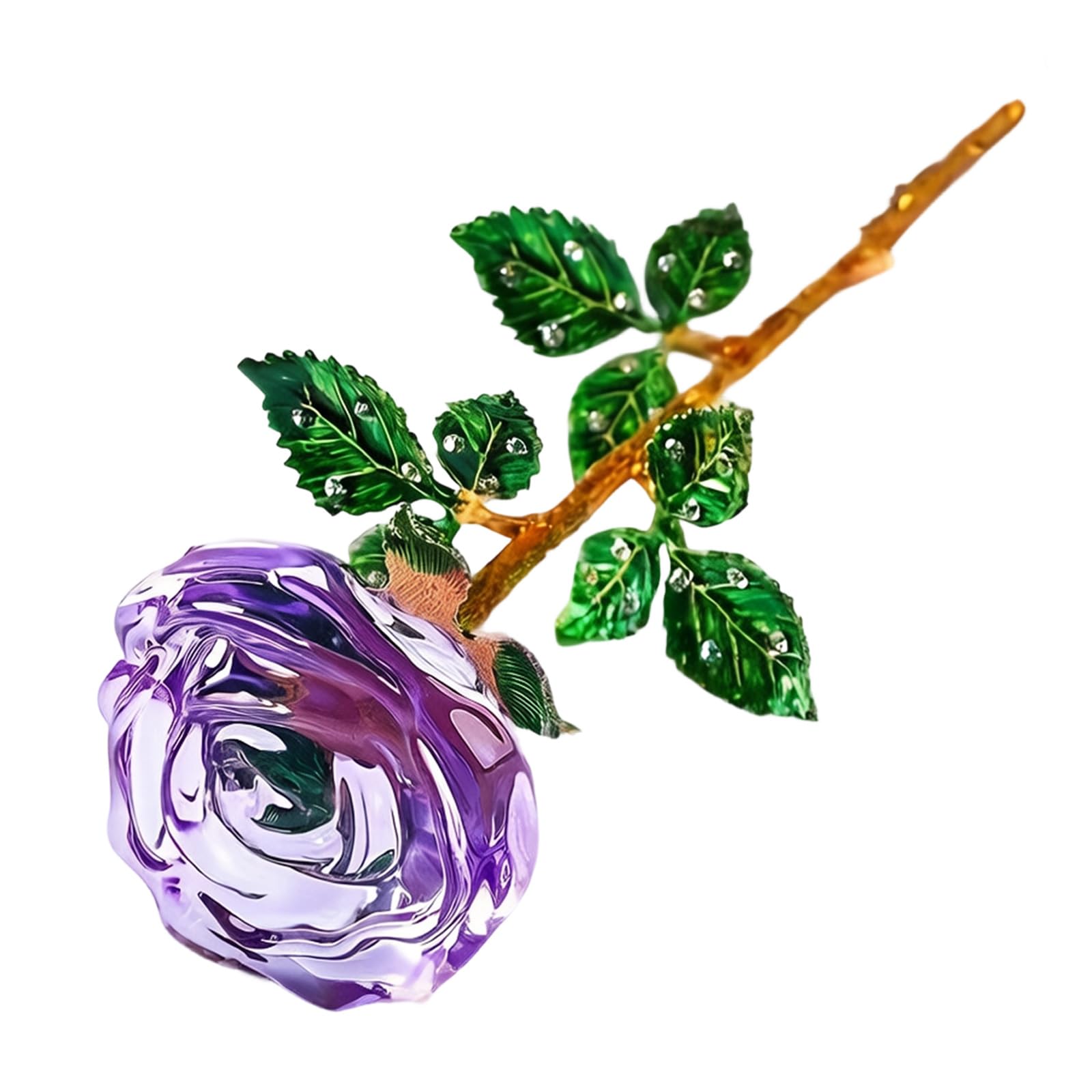ZEPFJHE Glass Flower Rose As Anniversary and Party Ornament, Multiple Color Options Never Wilted Rose
