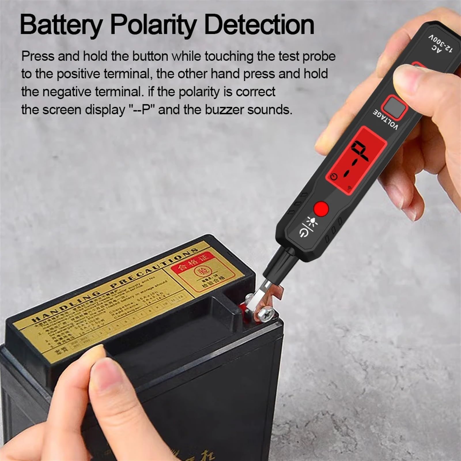 Crayon de Test testeur de Tension ca sans Contact 12-300V détecteur de Tension numérique Outil d'électricien Tournevis Stylo testeur électrique