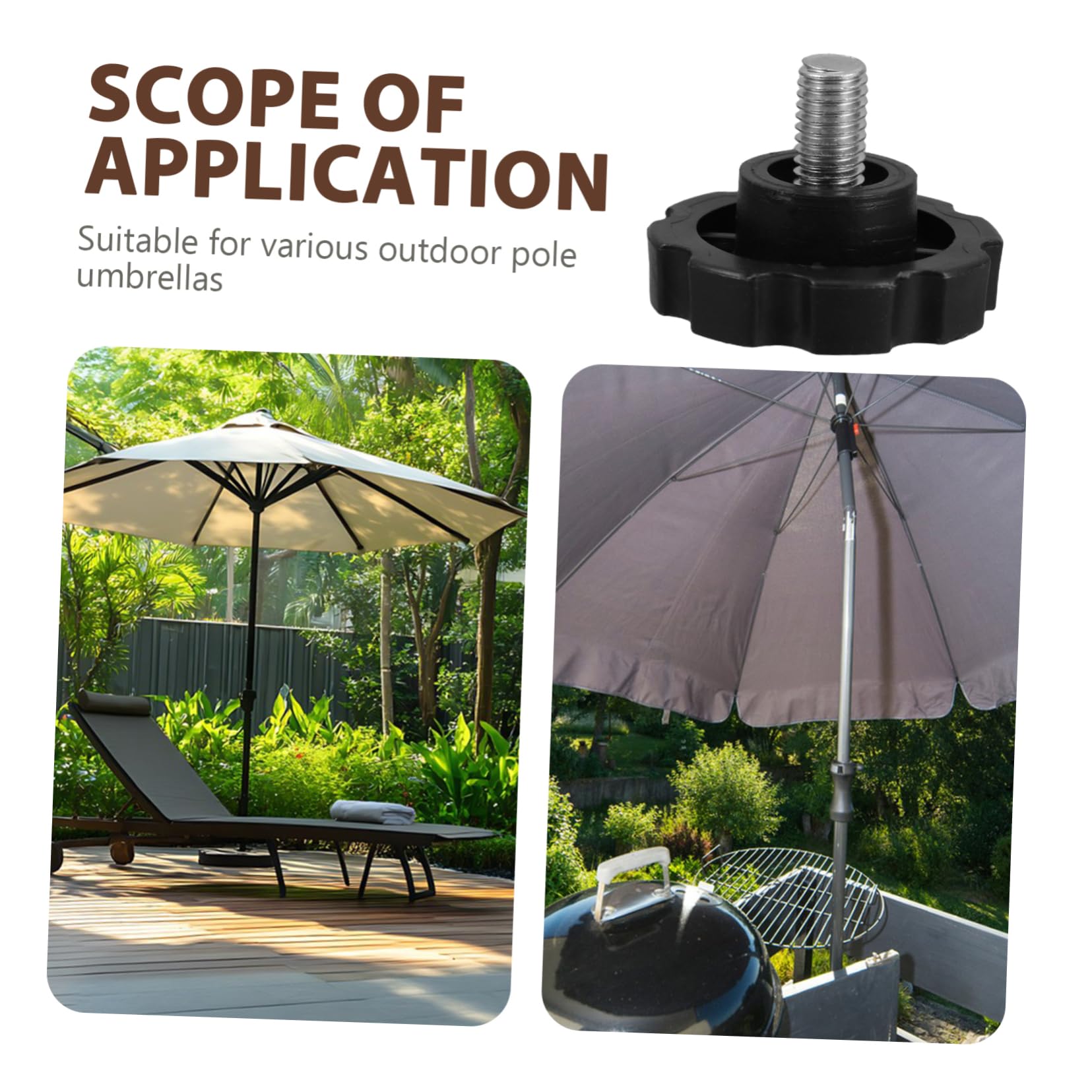 Yardenfun Tightening Knob for Umbrella Base Hand Screw for Blue Crank Umbrellas Outdoor/beach Use : Patio, Lawn & Garden