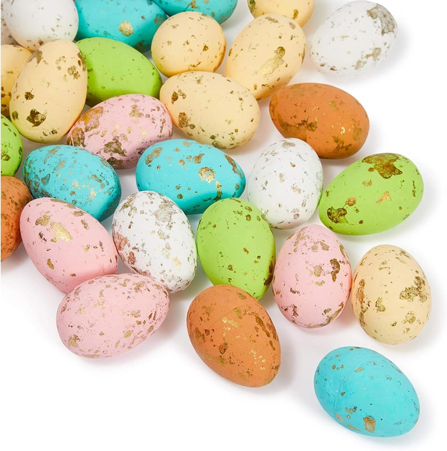 Juvale Foam Eggs - 50-Pack Multicolor - Easter Foam Eggs for Crafts & Decorating - Table Decor, Party Decor & Photo Props