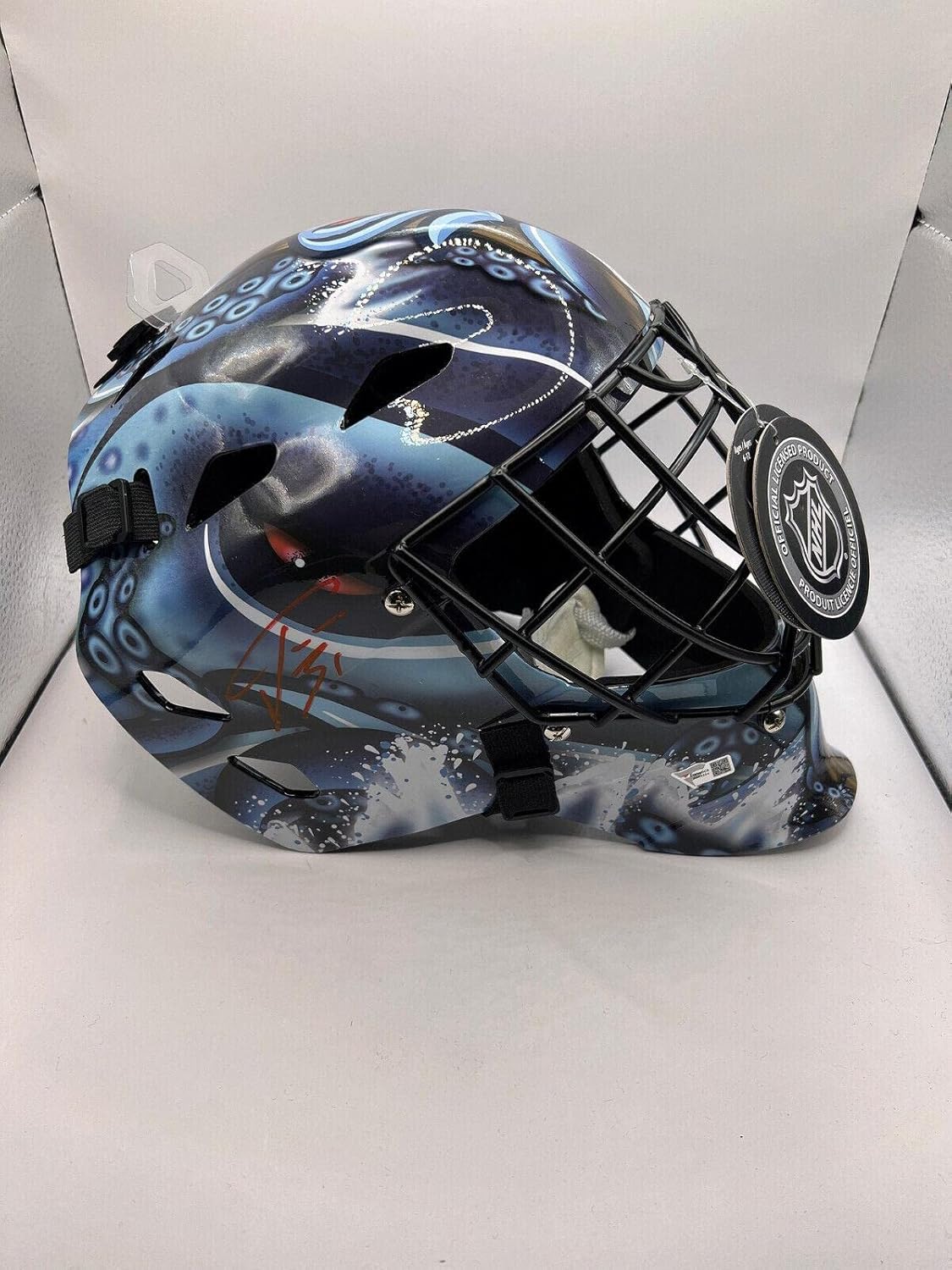 PHILIP GRUBAUER Seattle Kraken SIGNED Auto Full Size Goalie