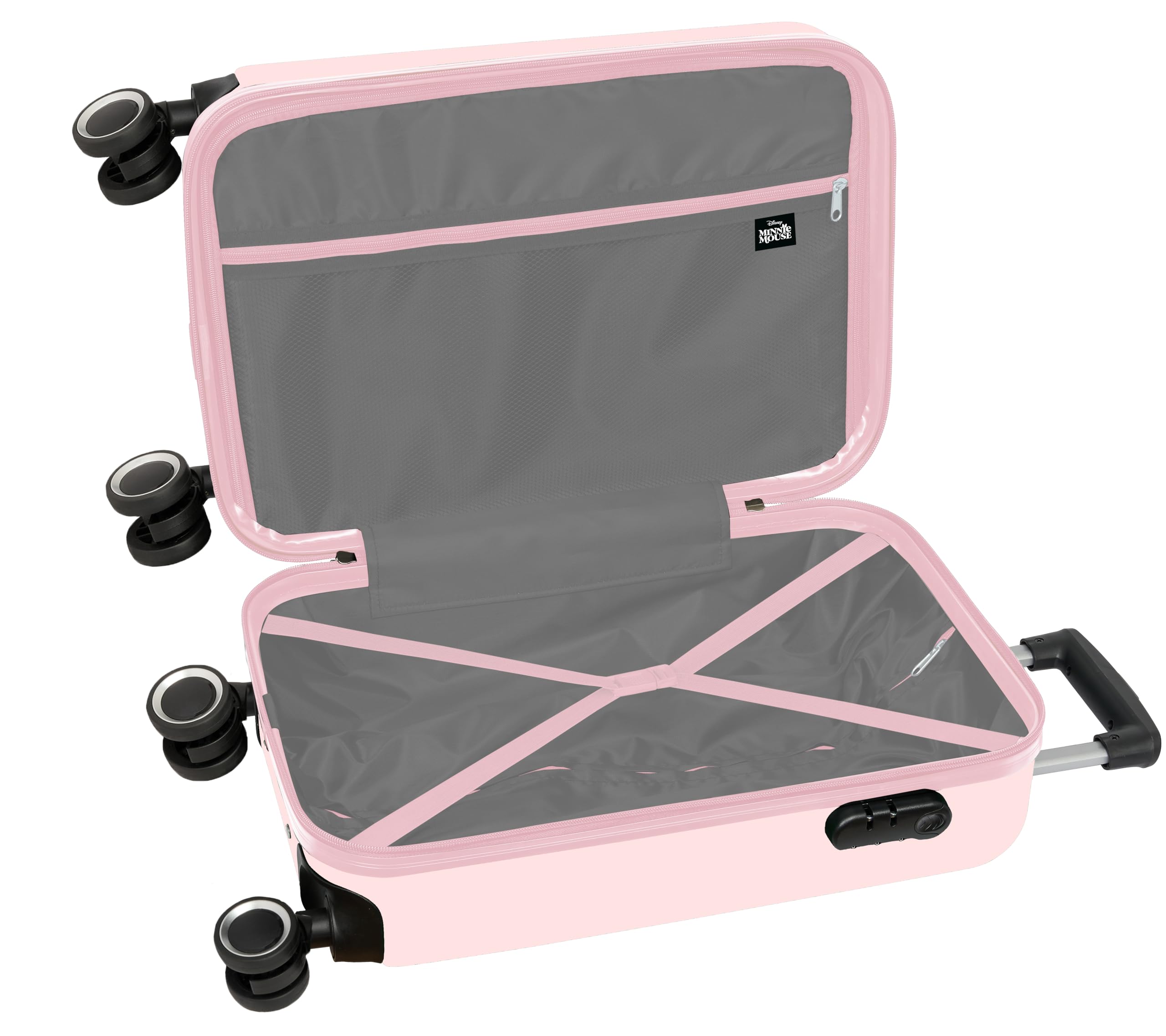 Minnie Mouse Baby - Trolley de Cabina 20 Pulgadas, Maleta con Ruedas, Candado de Seguridad, Maleta Ligera, 34.5x20x55 cm