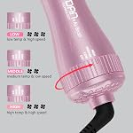 DAN Brosse sèche-cheveux double tension,2 brosse à sécheuse de pouce110V-120V/220V-240V Automatique double tension,Sèche-cheveux petit pinceau avec prise multifonctionnelle, pour usage européen et voyage