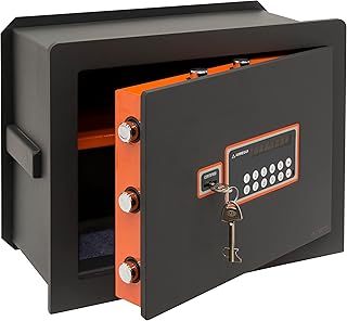 ARREGUI Plus C Tresor Sicherheitsstufe S2 | Tiefenverstellbarer Wandtresor mit Kl. A Zertifiziertem 2-Faktor-Sicherheitsschloss | Safe für Zuhause oder Gewerbe mit Code (26 L - 32 X 42 X 20/30 cm)