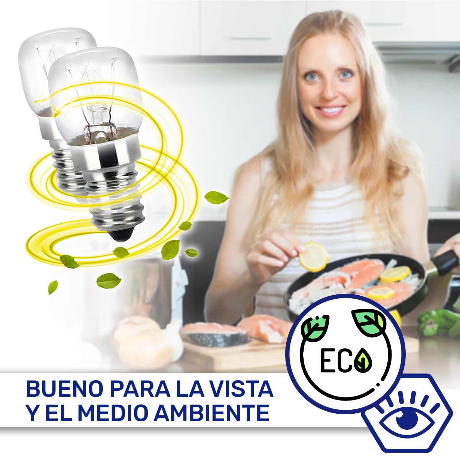 MONTERAL 2 Piezas Bombilla E14 para Horno 230/240V 25W 300°С con Código Original 00032196 032196 82461076 para Bosch para Smeg — view 8