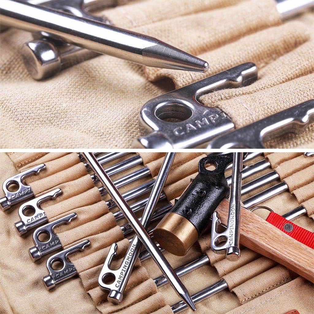 Lightweight Tent Stakes Heavy Duty Spikes Ground Metal Stakes Camping Tent Stakes For Outdoor Tent Camping Hiking