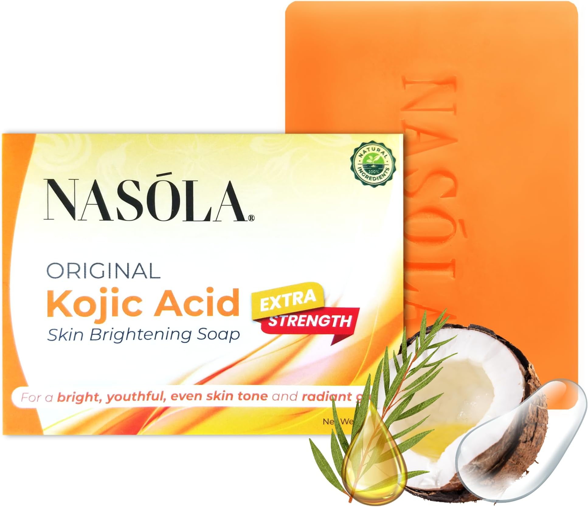 Kojic Acid Soap for Hyperpigmentation Treatment Underarm Skin Lightening & Acne Dark Spot Whitening Body Tone Face & Armpit Bleaching