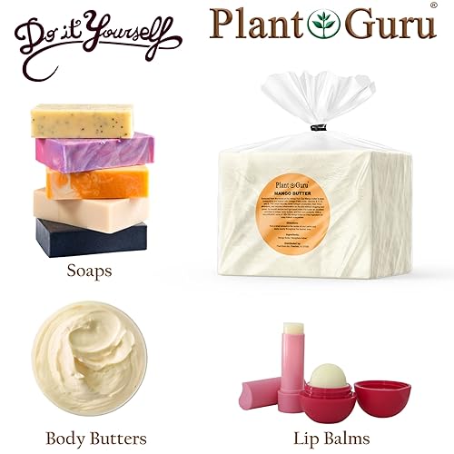 Miniatura 5 de Mantequilla de mango cruda de 16 oz. / 1 libra de trozos en frasco, 100% pura y natural sin refinar, ideal para el crecimiento de la piel y el