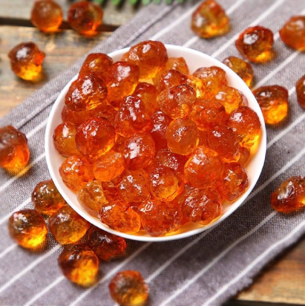 (2 Pounds) Wild Natural Tao Jiao Peach Resin Gum Jelly, Food additives Free, All Natural