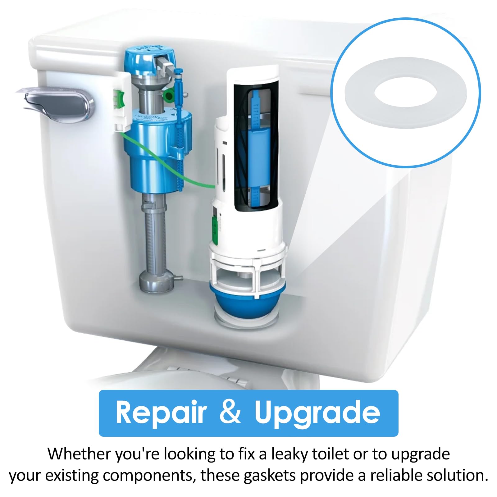 Lot De 3 Joints De Valve De Chasse Compatibles Avec Réservoir