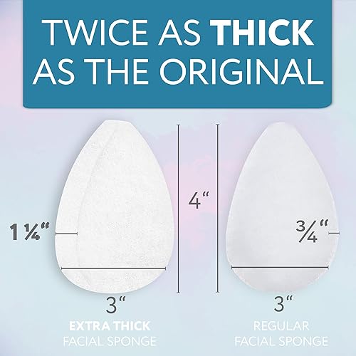 Miniatura 18 de Paquete de 10 esponjas faciales para limpieza diaria profunda y exfoliación regular, esponjas exfoliantes regulares de estilo Buf Puf, ideales