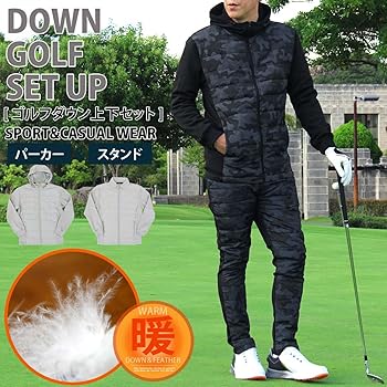 メンズ冬用中綿ダウン上下セット】デサントゴルフ ダウン セットアップ