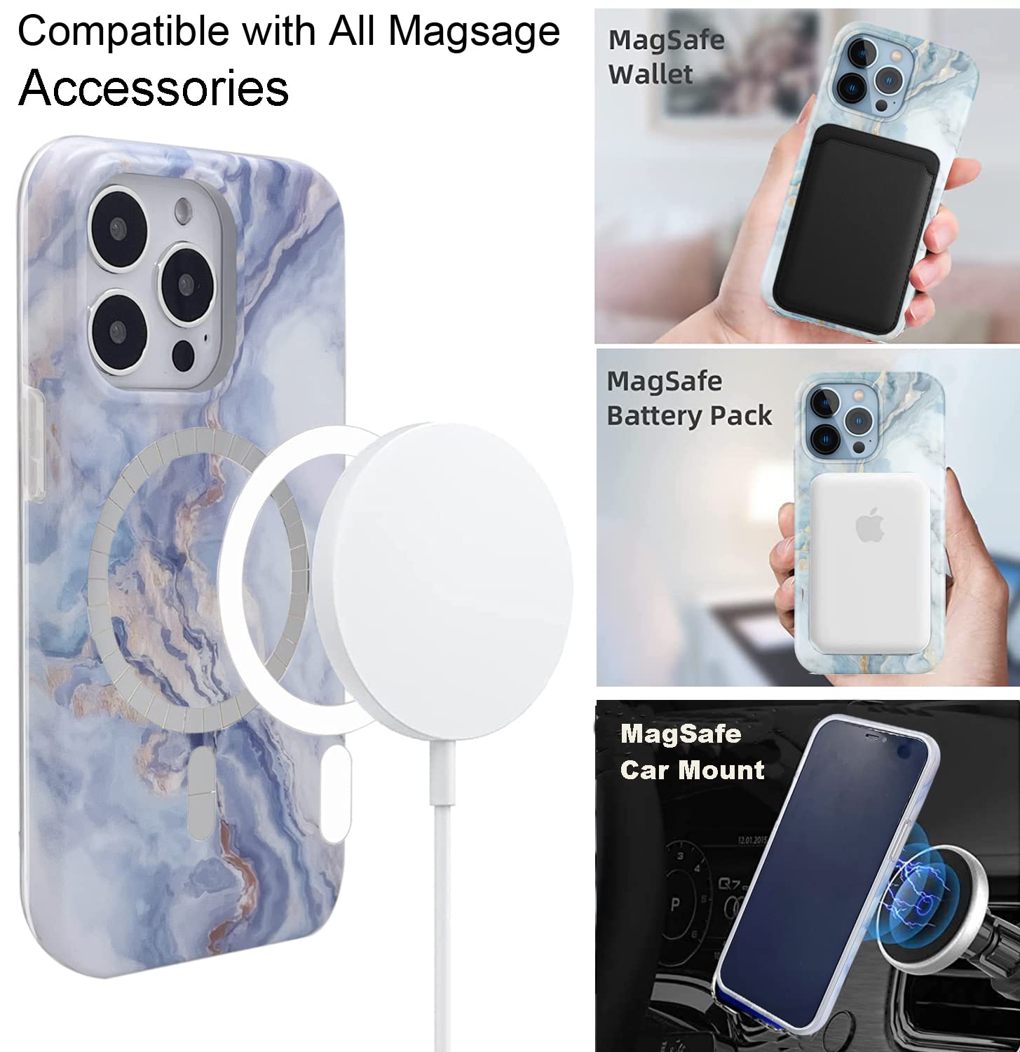 Amazon.co.jp: iPhone 13 Pro 6.1インチ用磁気ケース MagSafe