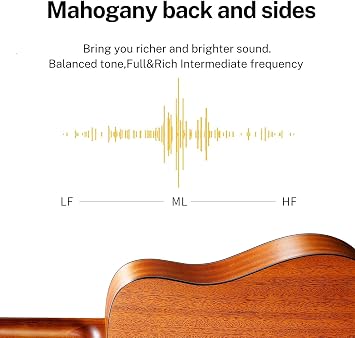 Donner DAG-1C Cutaway Akustik Gitar Seti (Natural)