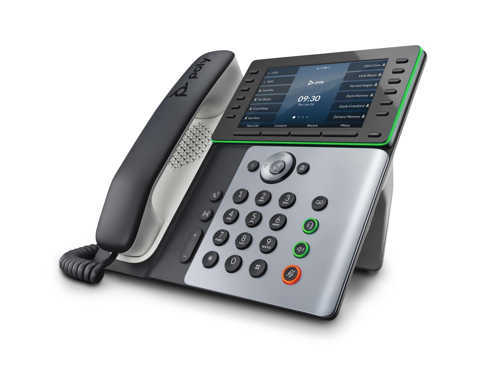 POLY Edge E550 telefono IP Nero 12 linee IPS Wi-Fi
