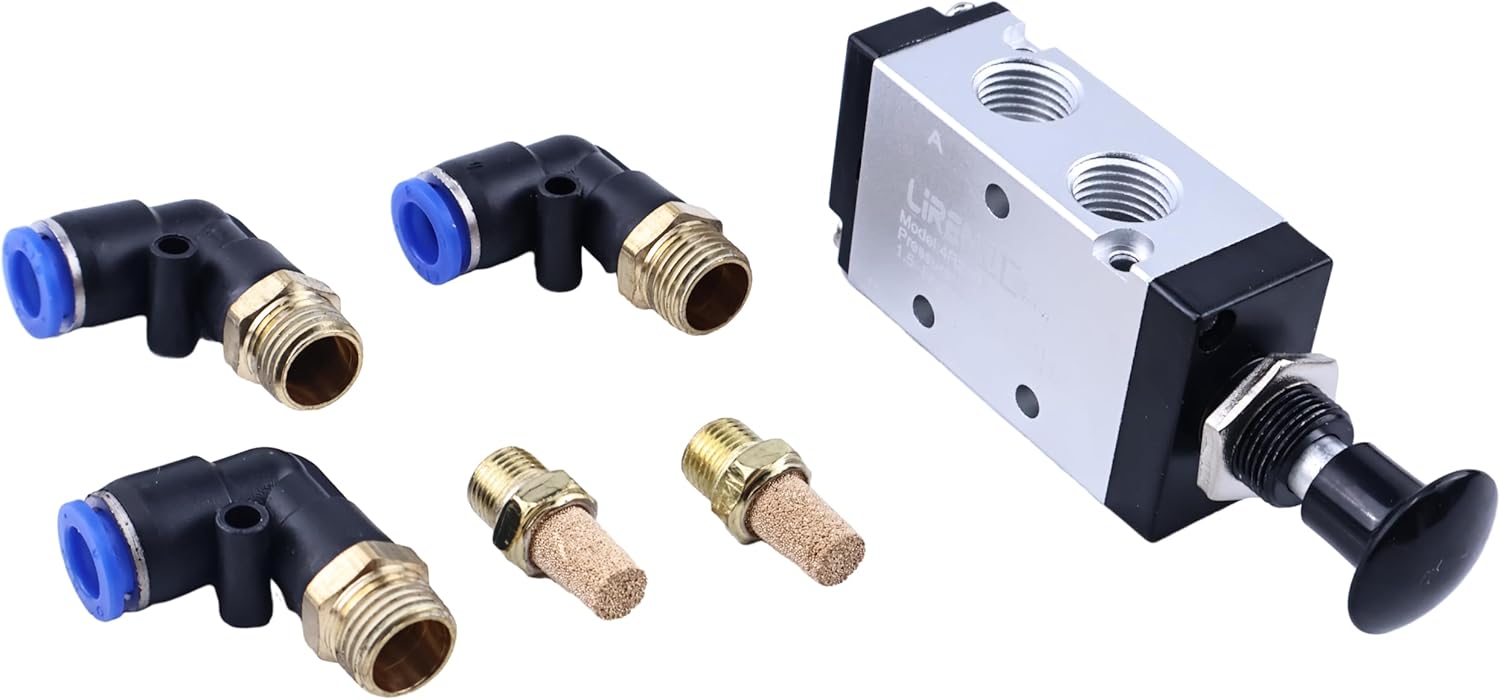 BAV020 Manual Air Valve Controls 4-Way 3-Position Compatible with Buyers
