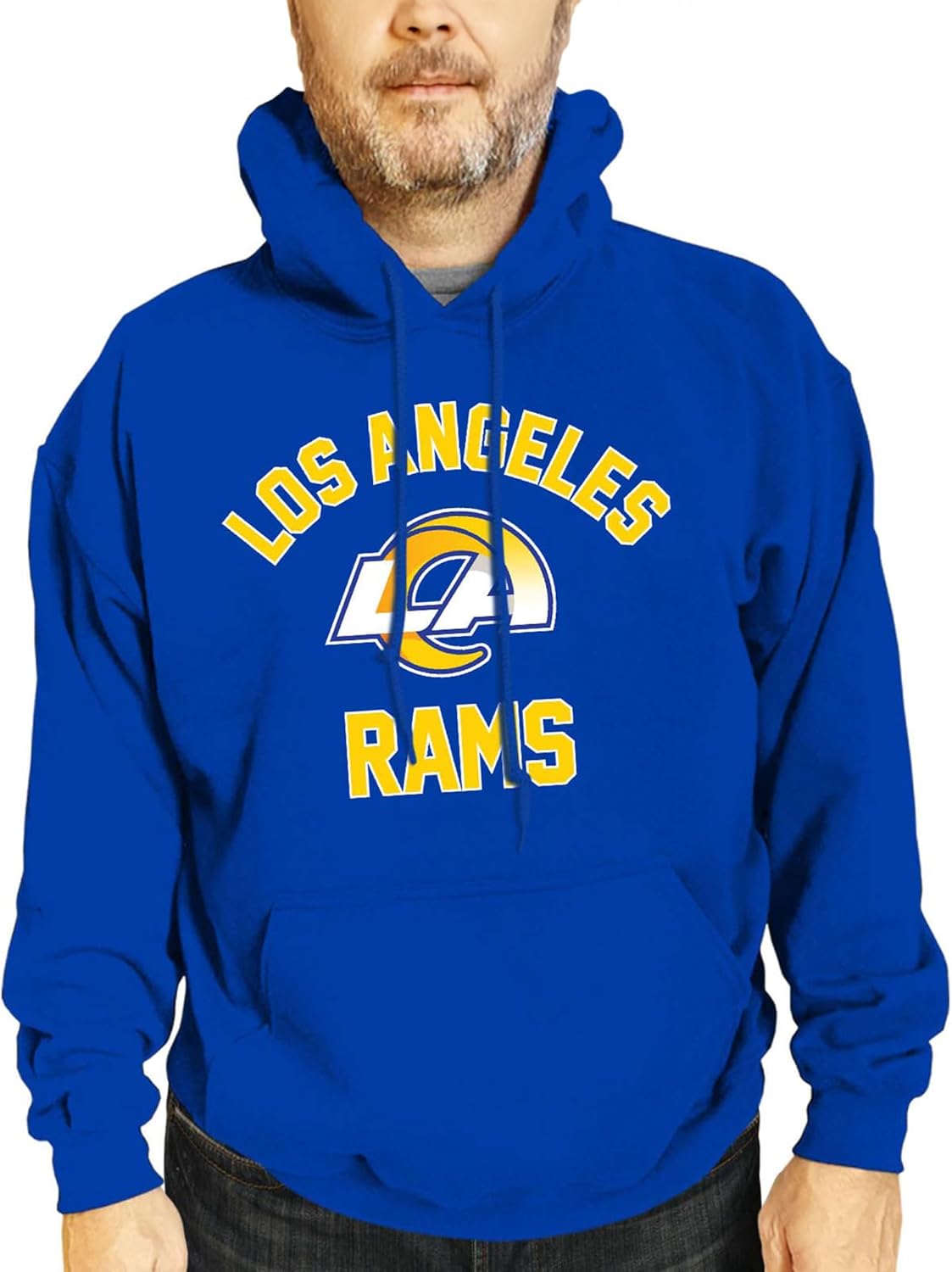 Team Fan Apparel NFL Adult Gameday Hooded Sweatshirt - Poly Fleece Cotton Blend - Stay Warm and Represent Your Team in Style